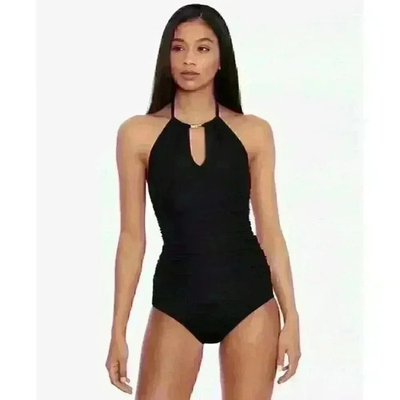 NEW! Ralph Lauren Women's 12 Beach Club High Neck Tankini Top In Red NWT $165 - Picture 1 of 5